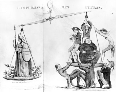 Vain Efforts of the Ultras, 1819 by French School